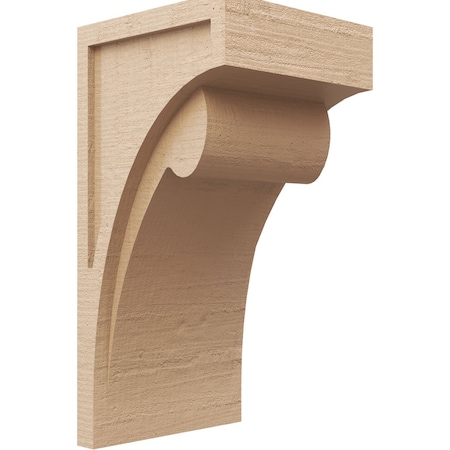 Ekena Millwork 12"W x 12"D x 24"H Wide Viola Rough Cedar Woodgrain TimberThane Corbel, Primed Tan CORUR12X12X24VIORCPR
